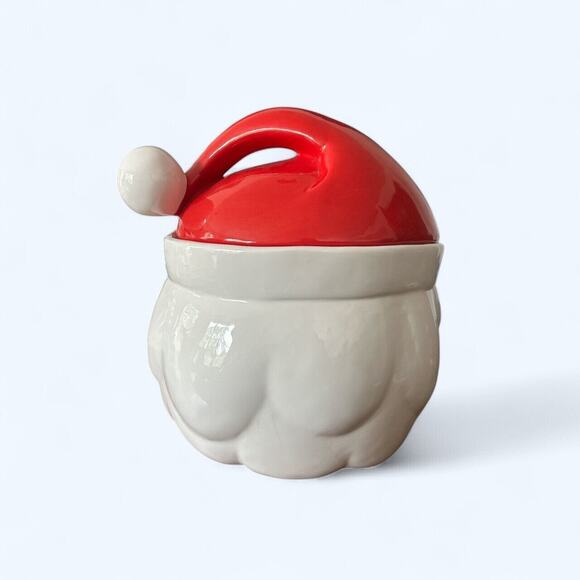 Vintage Winking Santa Cookie Jar XL Mint Radko *Rare* Holt Howard Inspired - Picture 3 of 9